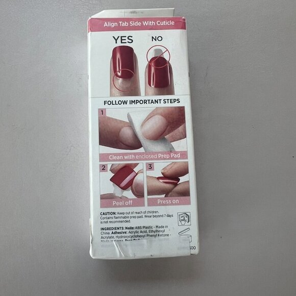 Kiss Press on 4th of July Acrylic Nails Stars Flag Medium Length Almond Shape - Picture 5 of 8